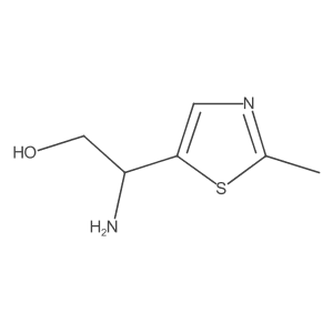 2-Amino-2-(2-methyl-1,3-thiazol-5-yl)ethan-1-ol结构式