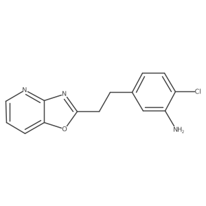Benzenamine, 2-chloro-5-(2-oxazolo[4,5-b]pyridin-2-ylethyl)- Structure