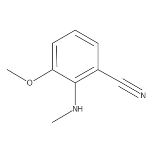 3-Methoxy-2-(methylamino)benzonitrile结构式