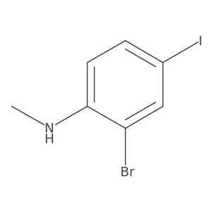 2-bromo-4-iodo-N-methylaniline结构式