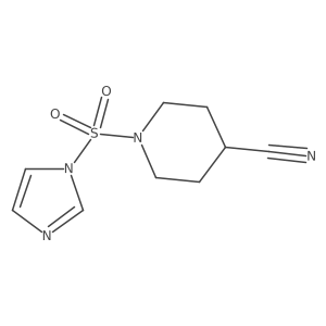 1-(1H-imidazol-1-ylsulfonyl)-4-piperidinecarbonitrile Structure