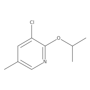 3-Chloro-5-methyl-2-(propan-2-yloxy)pyridine Structure