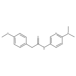 N-[2-(dimethylamino)pyrimidin-5-yl]-2-(4-methoxyphenyl)acetamide结构式