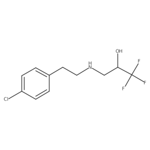 3-{[2-(4-Chlorophenyl)ethyl]amino}-1,1,1-trifluoropropan-2-ol Structure