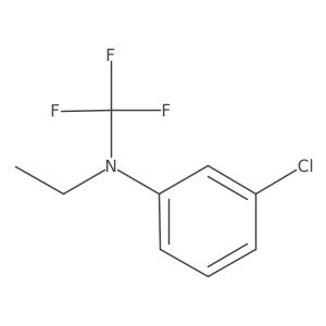 3-chloro-N-ethyl-N-(trifluoromethyl)aniline结构式
