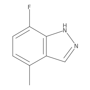 7-fluoro-4-methyl-1H-indazole Structure
