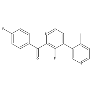 (3'-Fluoro-4-methyl-3,4'-bipyridin-2'-yl)(4-fluorophenyl)methanone结构式