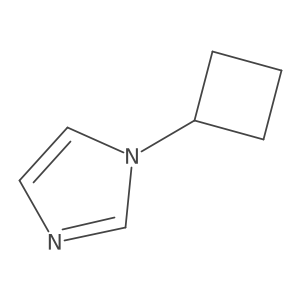 1-cyclobutyl-1H-imidazole结构式