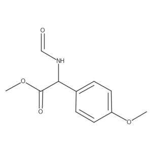 Methyl 2-formamido-2-(4-methoxyphenyl)acetate结构式