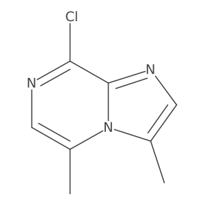 8-Chloro-3,5-dimethylimidazo[1,2-a]pyrazine结构式