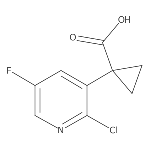 1-(2-Chloro-5-fluoropyridin-3-yl)cyclopropanecarboxylic acid Structure