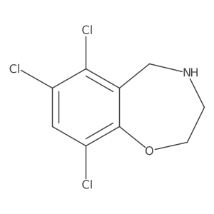 6,7,9-Trichloro-2,3,4,5-tetrahydrobenzo[f][1,4]oxazepine Structure