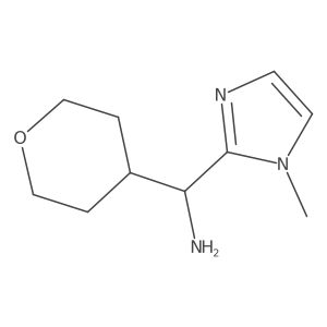 (1-methyl-1H-imidazol-2-yl)(oxan-4-yl)methanamine结构式