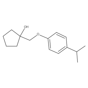 1-((4-Isopropylphenoxy)methyl)cyclopentan-1-ol结构式
