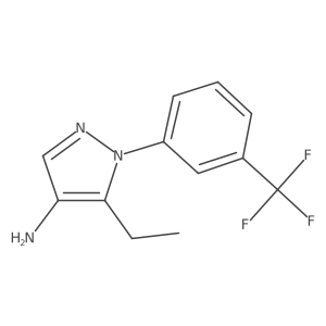 5-Ethyl-1-(3-(trifluoromethyl)phenyl)-1H-pyrazol-4-amine Structure