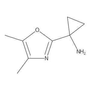 1-(Dimethyl-1,3-oxazol-2-yl)cyclopropan-1-amine结构式