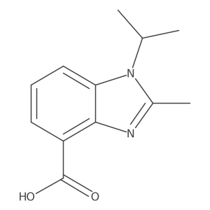 2-methyl-1-(propan-2-yl)-1H-1,3-benzodiazole-4-carboxylic acid结构式