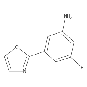 3-Fluoro-5-(oxazol-2-yl)aniline Structure