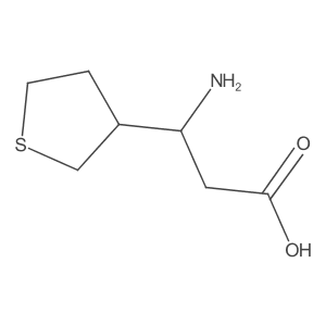 3-Amino-3-(thiolan-3-yl)propanoic acid Structure