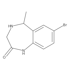 7-Bromo-5-methyl-1,3,4,5-tetrahydro-1,4-benzodiazepin-2-one结构式