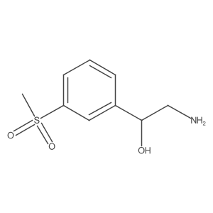 2-Amino-1-(3-methanesulfonylphenyl)ethan-1-ol结构式