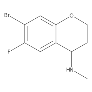 7-bromo-6-fluoro-N-methylchroman-4-amine Structure