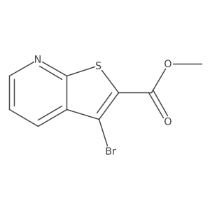 Methyl 3-bromothieno[2,3-b]pyridine-2-carboxylate Structure