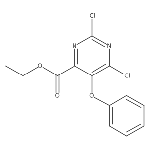 Ethyl 2,6-dichloro-5-phenoxy-4-pyrimidinecarboxylate Structure