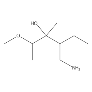 4-(Aminomethyl)-2-methoxy-3-methylhexan-3-ol Structure