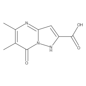 5,6-dimethyl-7-oxo-4H,7H-pyrazolo[1,5-a]pyrimidine-2-carboxylic acid结构式