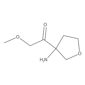 1-(3-Aminooxolan-3-yl)-2-methoxyethan-1-one Structure
