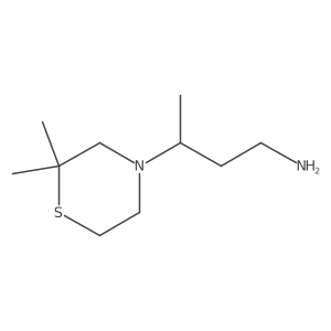3-(2,2-Dimethylthiomorpholin-4-yl)butan-1-amine结构式
