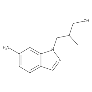 3-(6-amino-1H-indazol-1-yl)-2-methylpropan-1-ol Structure