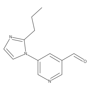 5-(2-propyl-1H-imidazol-1-yl)pyridine-3-carbaldehyde Structure