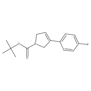 tert-butyl 3-(4-fluorophenyl)-2,5-dihydro-1H-pyrrole-1-carboxylate Structure