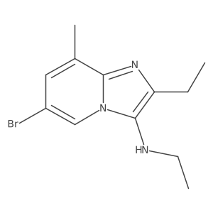 6-bromo-N,2-diethyl-8-methylimidazo[1,2-a]pyridin-3-amine结构式
