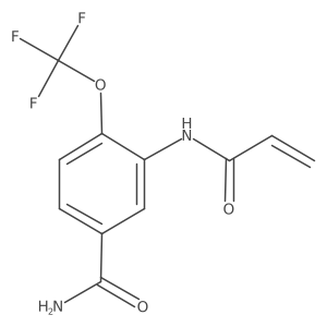 3-Acrylamido-4-(trifluoromethoxy)benzamide结构式