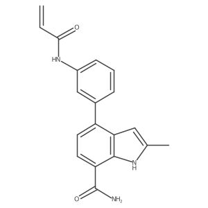 4-(3-acrylamidophenyl)-2-methyl-1H-indole-7-carboxamide Structure