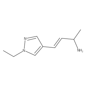 4-(1-ethyl-1H-pyrazol-4-yl)but-3-en-2-amine Structure