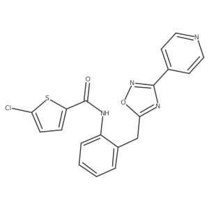 5-chloro-N-(2-((3-(pyridin-4-yl)-1,2,4-oxadiazol-5-yl)methyl)phenyl)thiophene-2-carboxamide Structure