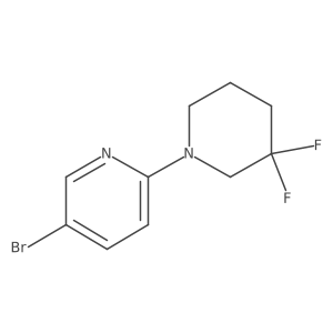 5-Bromo-2-(3,3-difluoropiperidin-1-yl)pyridine Structure