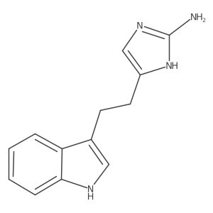 5-[2-(1H-indol-3-yl)ethyl]-1H-imidazol-2-amine结构式