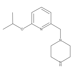 1-{[6-(Propan-2-yloxy)pyridin-2-yl]methyl}piperazine Structure