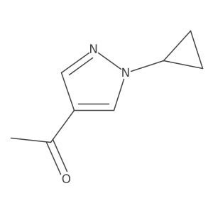 1-(1-cyclopropyl-1H-pyrazol-4-yl)ethan-1-one Structure