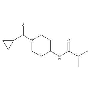 3-[1-(Cyclopropanecarbonyl)piperidin-4-yl]-1,1-dimethylurea Structure