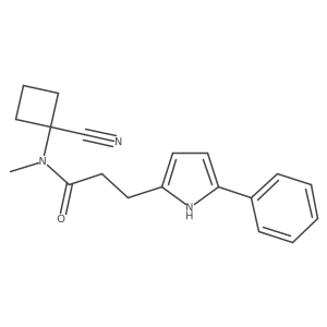 N-(1-cyanocyclobutyl)-N-methyl-3-(5-phenyl-1H-pyrrol-2-yl)propanamide Structure