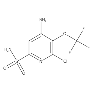 4-Amino-6-chloro-5-(trifluoromethoxy)pyridine-2-sulfonamide Structure