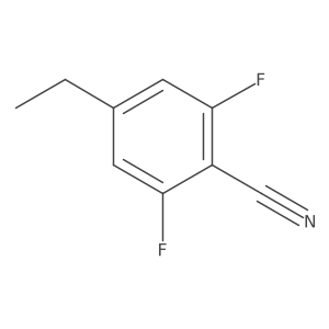 4-Ethyl-2,6-difluorobenzonitrile结构式