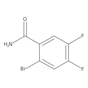 2-Bromo-4,5-difluorobenzamide结构式