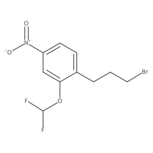 1-(3-Bromopropyl)-2-(difluoromethoxy)-4-nitrobenzene结构式